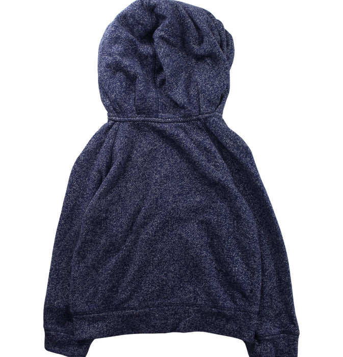 A Blue Zippered Sweatshirts from As Know As Ponpoko in size 10Y for boy. (Back View)