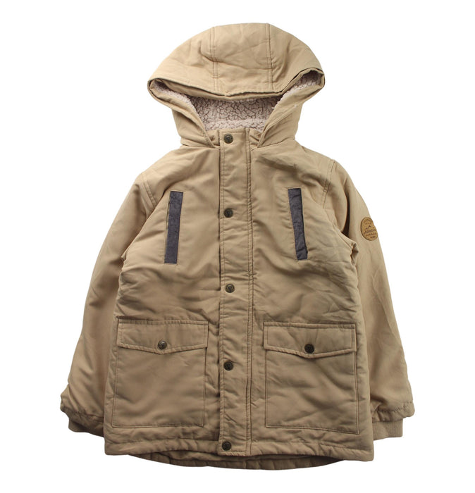 A Beige Lightweight Jackets from Chickeeduck in size 7Y for boy. (Front View)