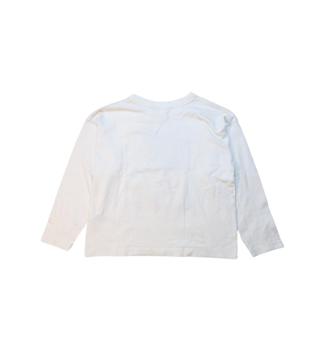 A White Long Sleeve T Shirts from Petit Bateau in size 6T for boy. (Back View)