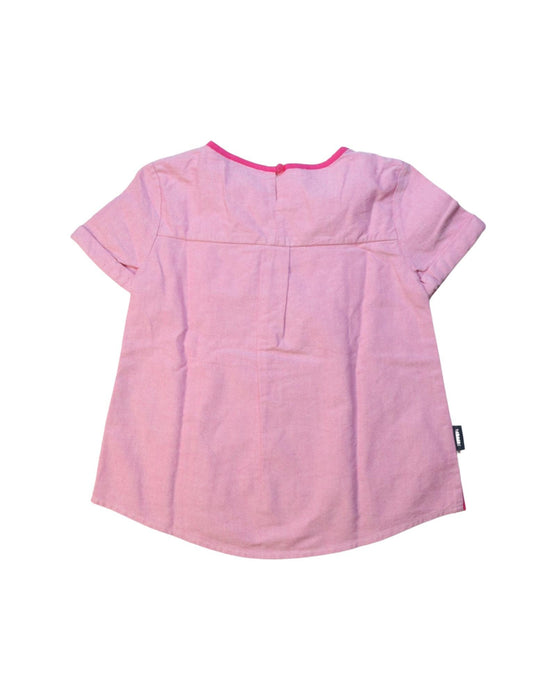 A Pink Short Sleeve Tops from Ferrari in size 6T for girl. (Back View)