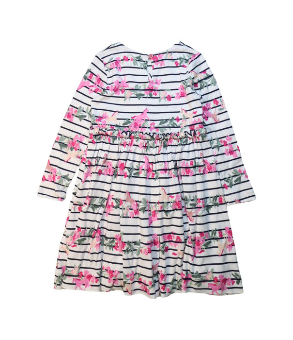 A Multicolour Long Sleeve Dresses from Joules in size 5T for girl. (Back View)