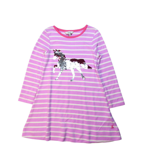 A Multicolour Long Sleeve Dresses from Joules in size 5T for girl. (Front View)