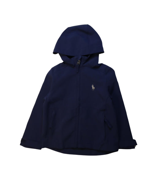 A Navy Lightweight Jackets from Polo Ralph Lauren in size 5T for boy. (Front View)