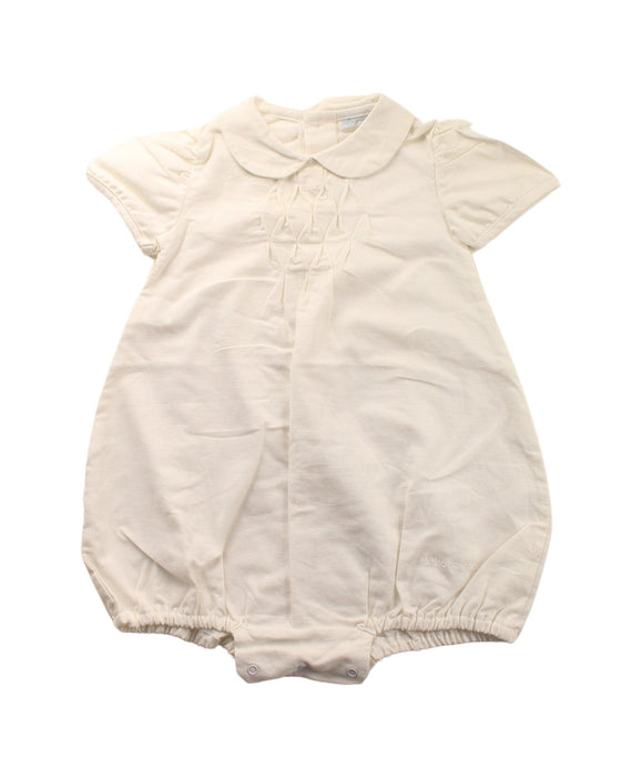 A White Short Sleeve Bodysuits from Tutto Piccolo in size 2T for girl. (Front View)