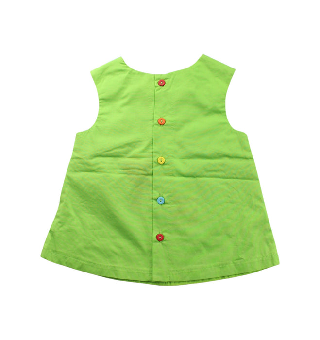 A Green Sleeveless Dresses from Agatha Ruiz De La Prada in size 2T for girl. (Back View)