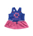 A Blue Overall Dresses from Agatha Ruiz De La Prada in size 0-3M for girl. (Front View)