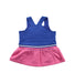 A Blue Overall Dresses from Agatha Ruiz De La Prada in size 0-3M for girl. (Back View)