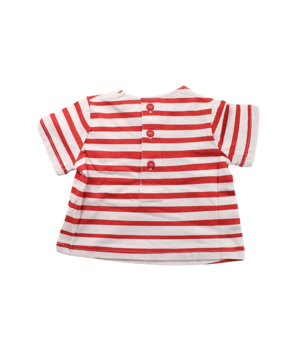 A Red Short Sleeve T Shirts from Agatha Ruiz De La Prada in size 0-3M for girl. (Back View)