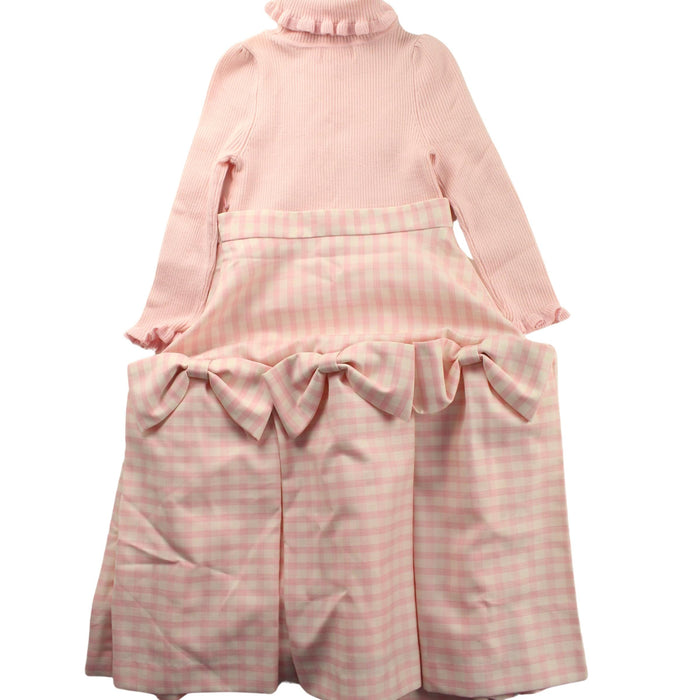 A Pink Long Sleeve Dresses from Nicholas & Bears in size 2T for girl. (Back View)