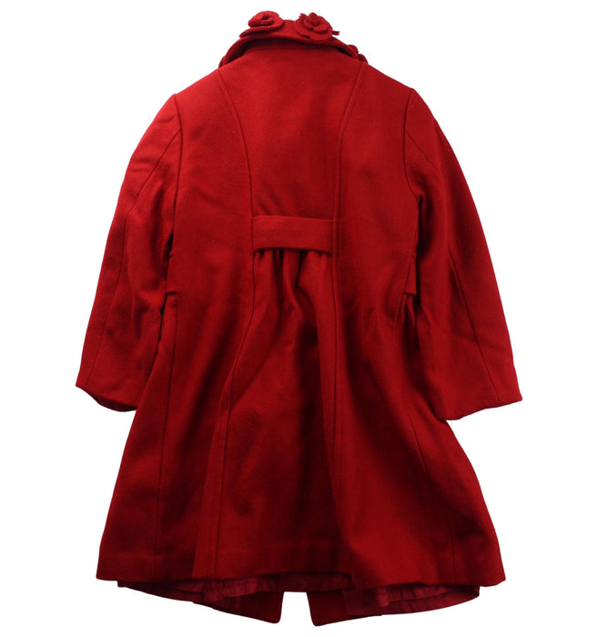 A Red Coats from Nicholas & Bears in size 4T for girl. (Back View)