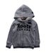 A Grey Zippered Sweatshirts from Roots in size 2T for boy. (Front View)