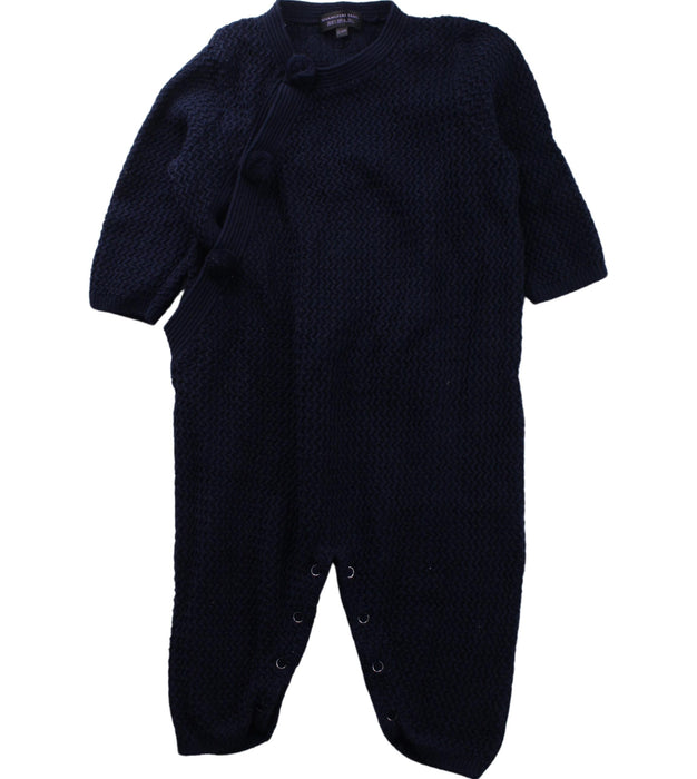 A Blue Long Sleeve Jumpsuits from Shanghai Tang in size 12-18M for boy. (Front View)