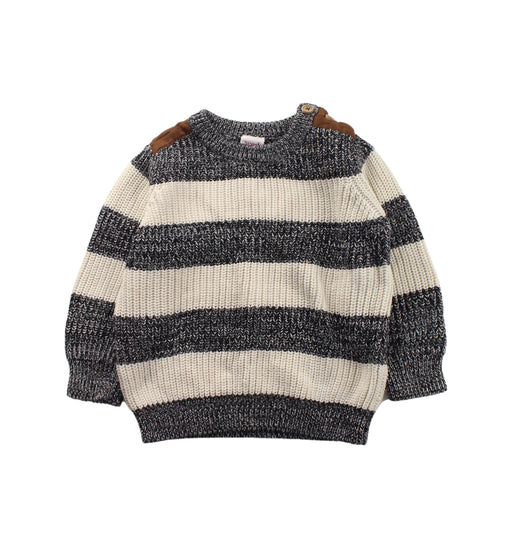 A Grey Knit Sweaters from Seed in size 18-24M for boy. (Front View)