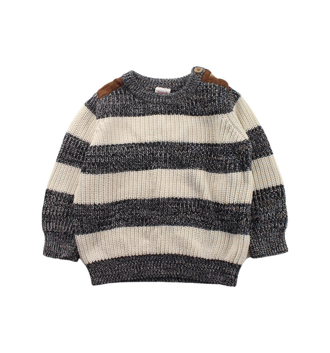 A Grey Knit Sweaters from Seed in size 18-24M for boy. (Front View)