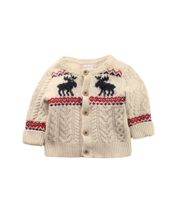 A White Cardigans from Ralph Lauren in size 3-6M for boy. (Front View)