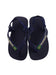 A Blue Flip Flops from Havaianas in size 18-24M for boy. (Back View)