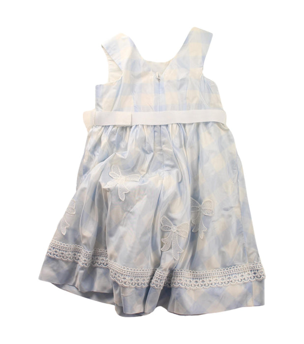 A Blue Sleeveless Dresses from Nicholas & Bears in size 2T for girl. (Back View)