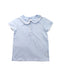 A Blue Short Sleeve Polos from Jacadi in size 6T for girl. (Front View)