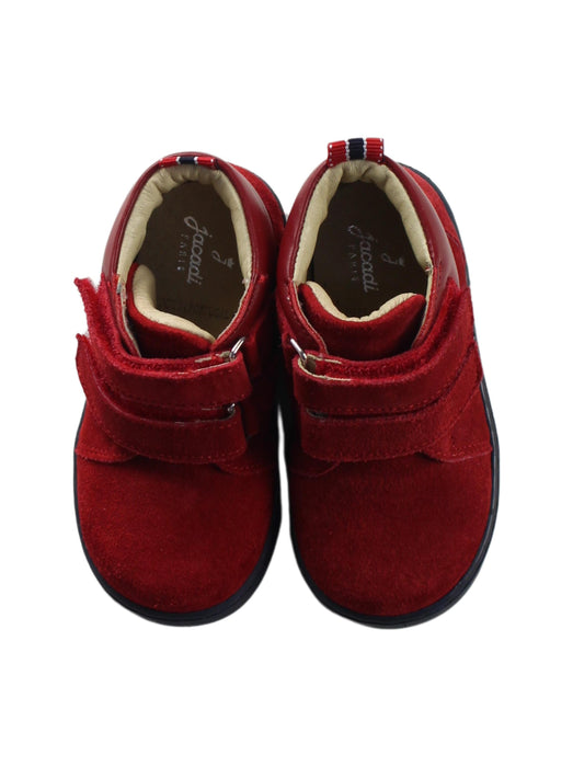 A Red Sneakers from Jacadi in size 12-18M for girl. (Back View)