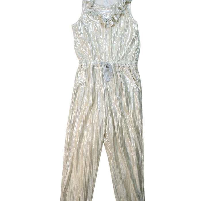 A Gold Sleeveless Jumpsuits from Crewcuts in size 8Y for girl. (Front View)