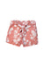 A Pink Shorts from Petit Bateau in size 4T for girl. (Front View)