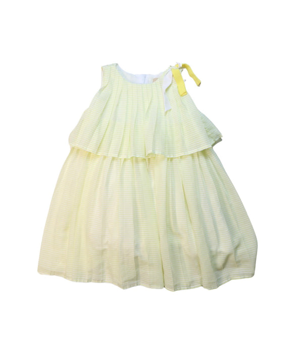 A Yellow Sleeveless Dresses from Crewcuts in size 4T for girl. (Front View)
