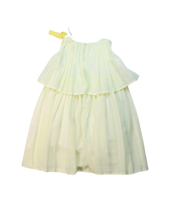 A Yellow Sleeveless Dresses from Crewcuts in size 4T for girl. (Back View)