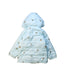 A Blue Puffer/Quilted Jackets from Kingkow in size 4T for boy. (Back View)