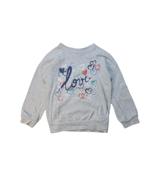 A Grey Crewneck Sweatshirts from Bonpoint in size 4T for girl. (Front View)