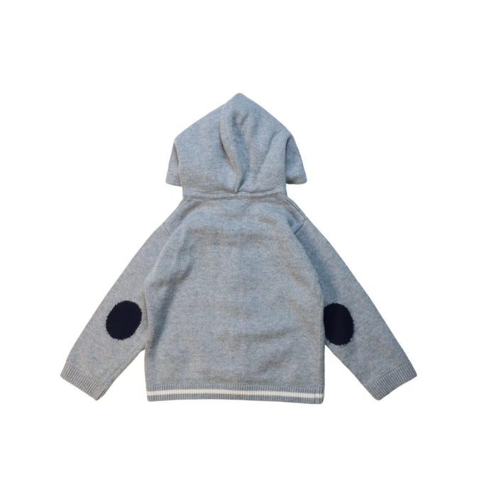 A Grey Lightweight Jackets from Jacadi in size 18-24M for boy. (Back View)