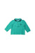 A Teal Long Sleeve Polos from Jacadi in size 12-18M for boy. (Front View)