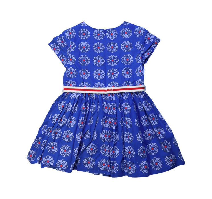 A Multicolour Short Sleeve Dresses from Jacadi in size 5T for girl. (Back View)