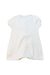 A White Short Sleeve Rompers from Tartine et Chocolat in size 0-3M for girl. (Back View)