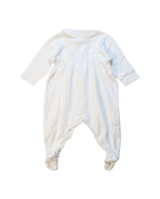 A White Onesies from Bonpoint in size 0-3M for neutral. (Back View)