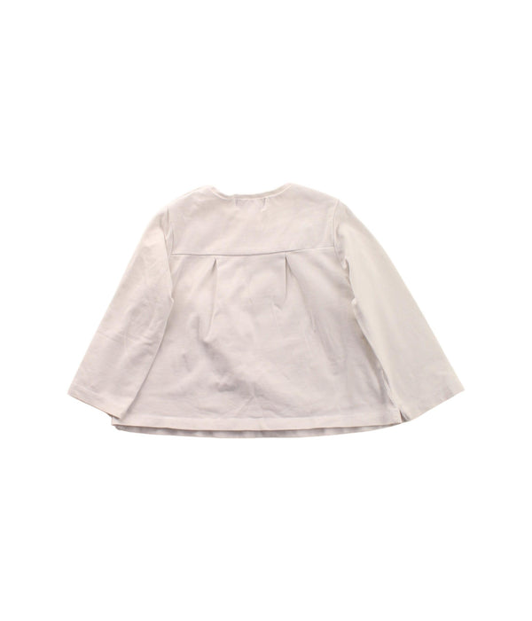 A White Long Sleeve T Shirts from Mayoral in size 6-12M for girl. (Back View)