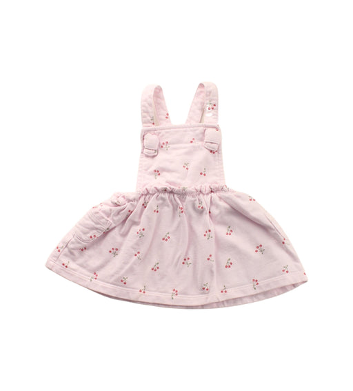 A Pink Overall Dresses from The Little White Company in size 0-3M for girl. (Front View)