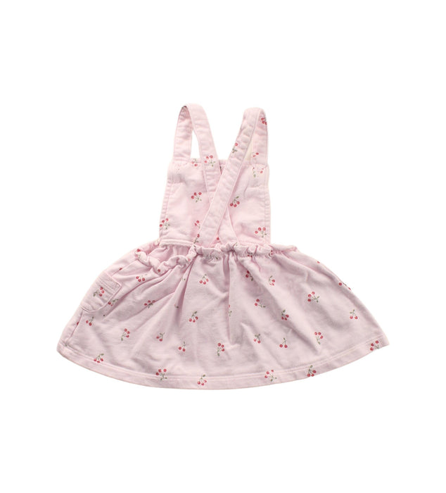 A Pink Overall Dresses from The Little White Company in size 0-3M for girl. (Back View)