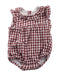 A Red Sleeveless Bodysuits from Seed in size 0-3M for girl. (Front View)