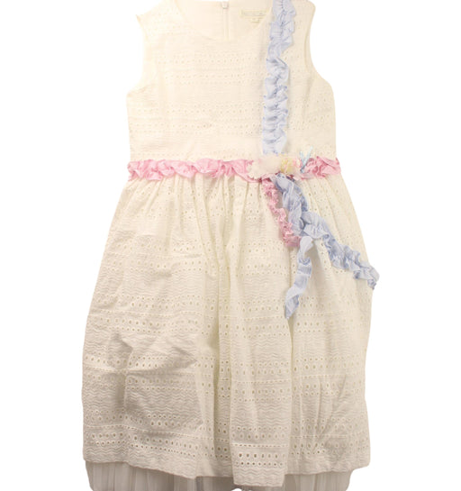 A White Sleeveless Dresses from Nicholas & Bears in size 6T for girl. (Front View)