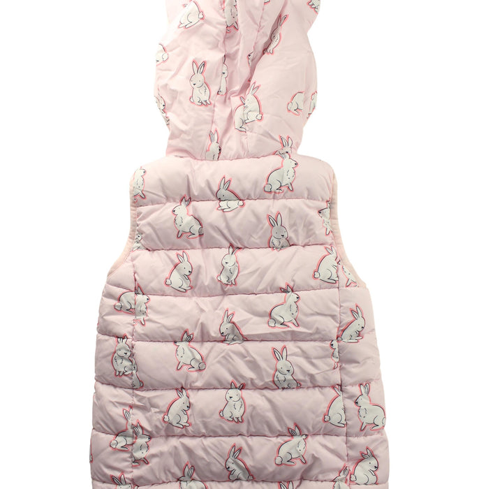 A Pink Outerwear Vests from Seed in size 9Y for girl. (Back View)