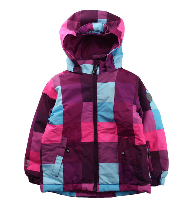 A Purple Lightweight Jackets from Color Kids in size 4T for girl. (Front View)