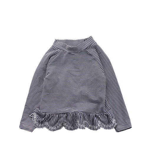 A Blue Long Sleeve Tops from Seed in size 6-12M for girl. (Front View)