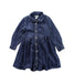 A Blue Long Sleeve Dresses from Ralph Lauren in size 12-18M for girl. (Front View)