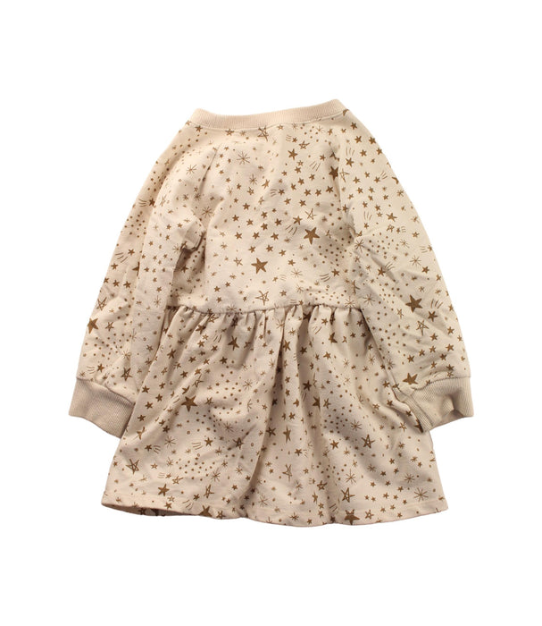 A Beige Long Sleeve Dresses from Rylee + Cru in size 2T for girl. (Back View)