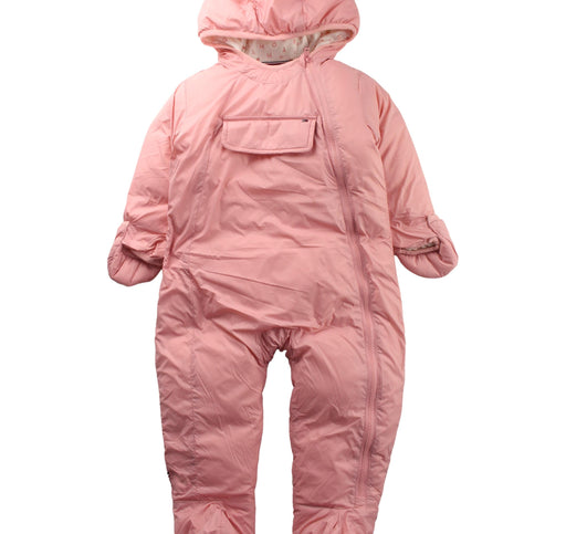 A Pink Snowsuits from Tommy Hilfiger in size 6-12M for girl. (Front View)