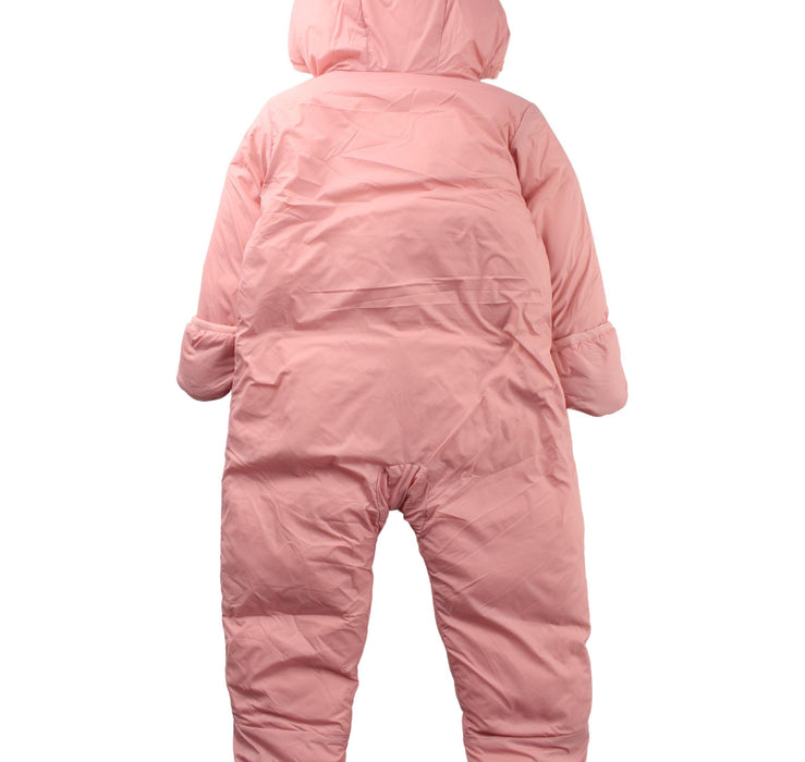 A Pink Snowsuits from Tommy Hilfiger in size 6-12M for girl. (Back View)