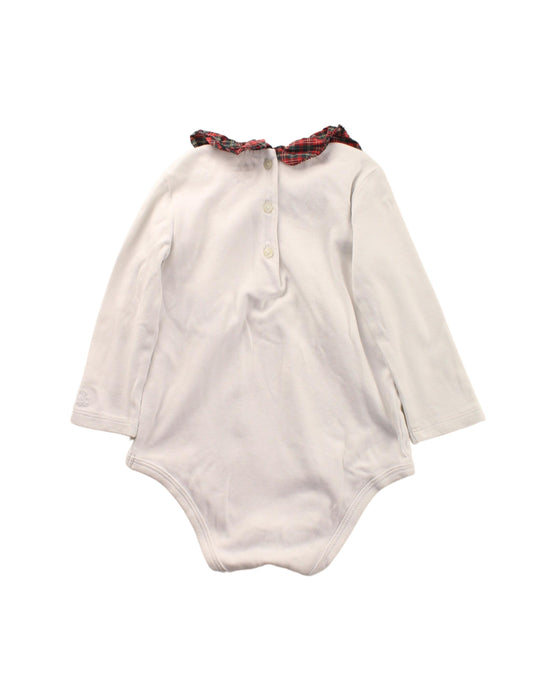 A White Long Sleeve Bodysuits from Ralph Lauren in size 6-12M for girl. (Back View)