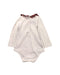 A White Long Sleeve Bodysuits from Ralph Lauren in size 6-12M for girl. (Back View)