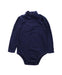 A Blue Long Sleeve Bodysuits from Ralph Lauren in size 6-12M for girl. (Front View)