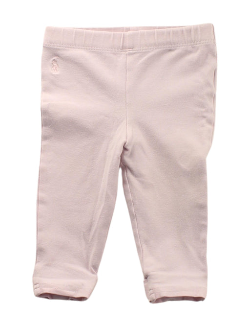 A Pink Leggings from Ralph Lauren in size 3-6M for girl. (Front View)